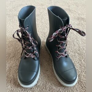 COUGAR Women’s Madrid Lace Up Rain Boots - Pavement Gray - 9